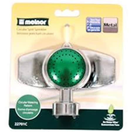 Melnor MELNOR INC P-22701C Metal Circular Spot Sprinkler  Silver 22701C
